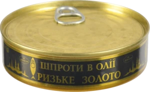 Шпроти в олії Ризьке золото з/б 160г