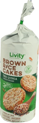 Хлібці рисові Livity з кіноа та кунжутом 100г