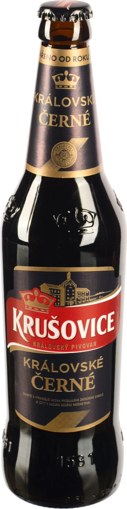 Пиво 0.5л 3.8% темне фільтроване пастеризоване Kralovske Cerne Krusovice