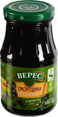 Смородина подрібнена з цукром Верес с/б 350г