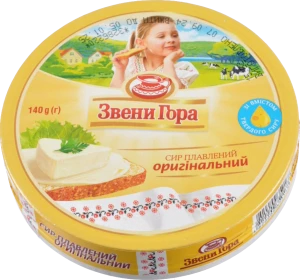 Сир плавлений Звенигора Оригінальний порційний 45%