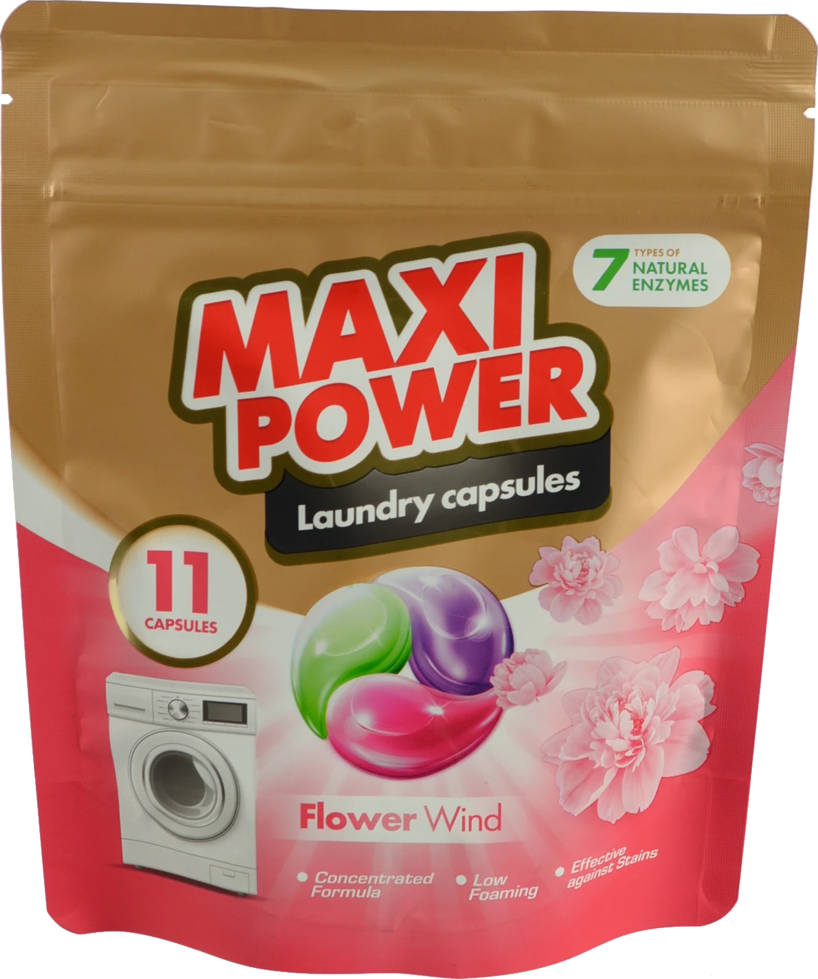 Капсули для прання Maxi Power 11шт квітковий вітер