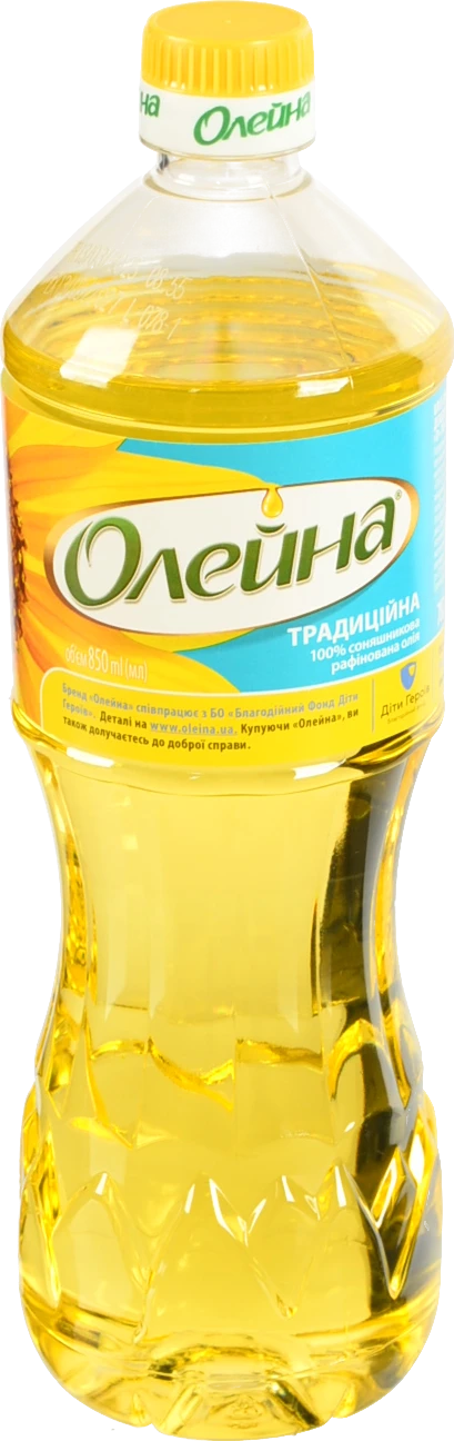 Олія соняшникова рафінована Традиційна Олейна 850мл
