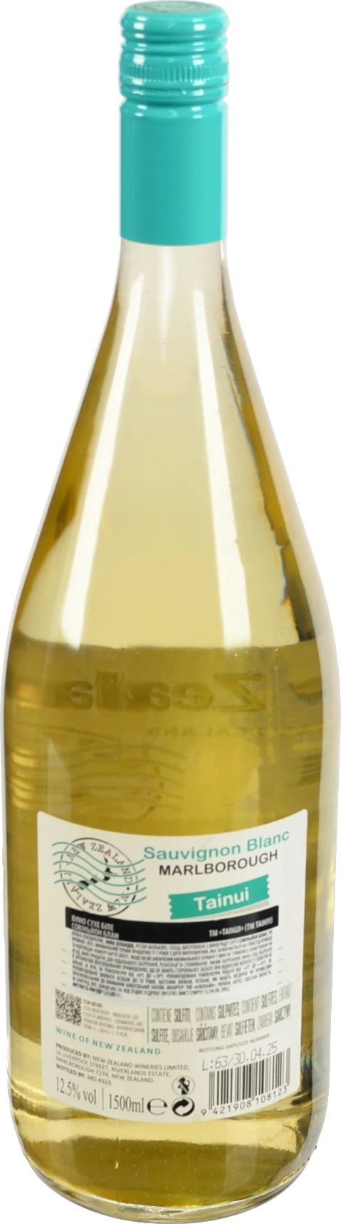 Вино Sauvignon Blanc MARLBOROUGH сухе біле 1.5л ТМ Tainui