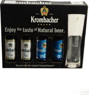 Набір пива Krombacher 4x0.33л + келих