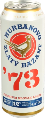 Пиво Zlaty Bazant 73 0.5л  4.5% світле пастеризоване з.б