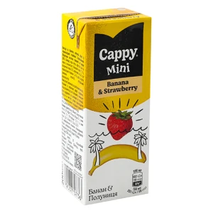 Нектар Cappy Mini 0.2л банан-полуниця