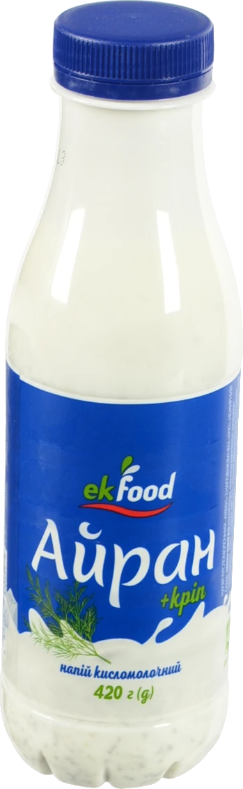Айран Ekfood 420г нежирний кріп