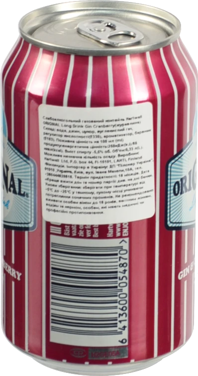 Коктейль ORIGINAL Long Drink 0.33л gin cranberry газ з.б
