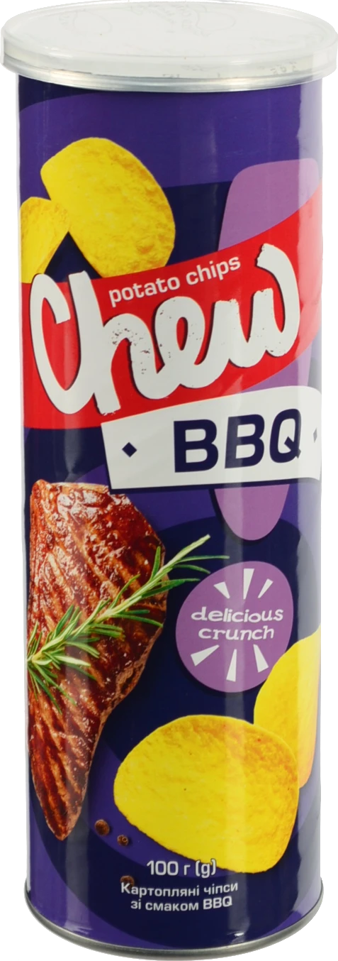 Чіпси Chew 100г BBQ тубус