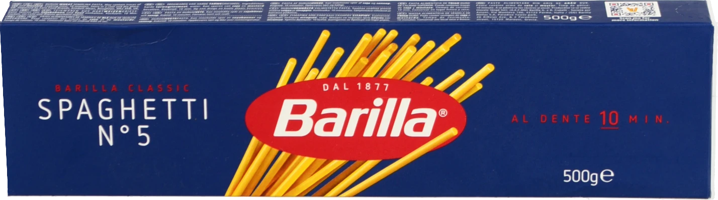 Вироби макаронні з твердих сортів пшениці Spaghetti №5 Barilla к/у 500г