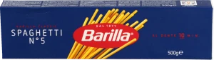 Вироби макаронні з твердих сортів пшениці Spaghetti №5 Barilla к/у 500г