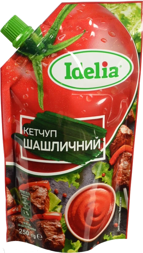 Кетчуп Idelia 250г шашличний д.пак