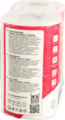 Папір туалетний 4-х шаровий Aroma Extra Care Snow Panda 4шт