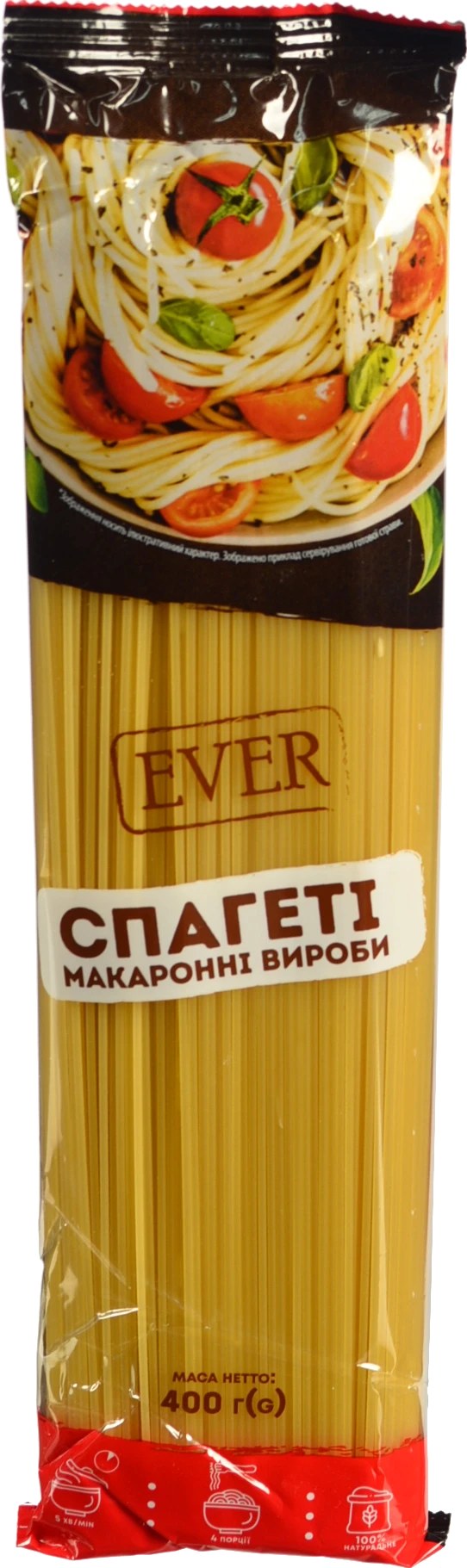 Спагетi 400г EVER
 п.п