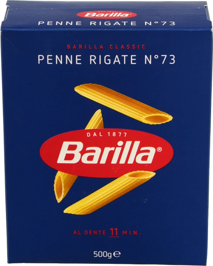 Вироби макаронні з твердих сортів пшениці Penne Rigate №73 Barilla к/у 500г