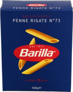 Вироби макаронні з твердих сортів пшениці Penne Rigate №73 Barilla к/у 500г