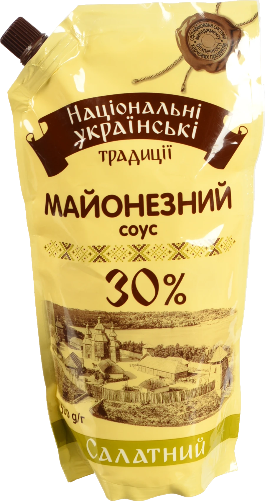 Соус майонезний 30% Салатний Національні українські традиції 500г