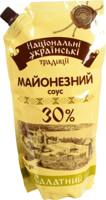 Соус майонезний 30% Салатний Національні українські традиції 500г