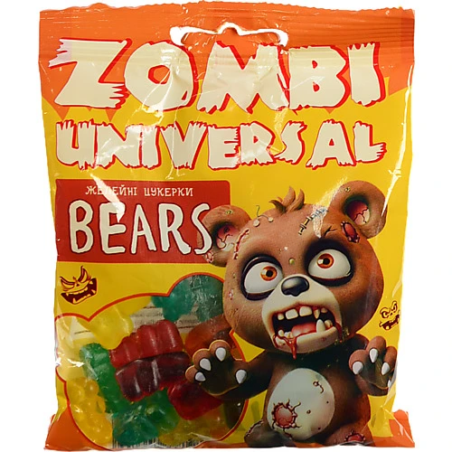 Цукерки желейні Zombi Universal 70г bears