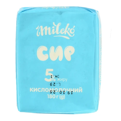 Сир к.м. Mileko 180г 5% еколін