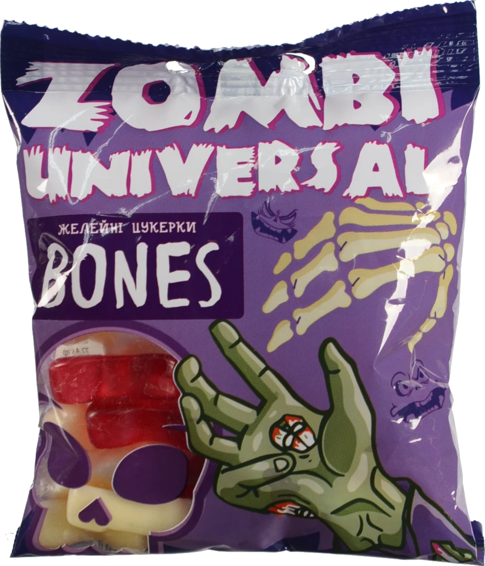 Цукерки желейні Zombi Universal 70г bones