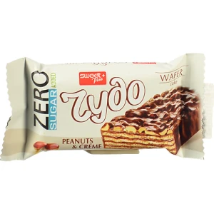 Вафлi Sweet Plus 38г какао арахiс глазур б.цукру