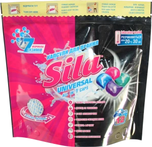 Засіб д.прання Сила 12шт в капсулах