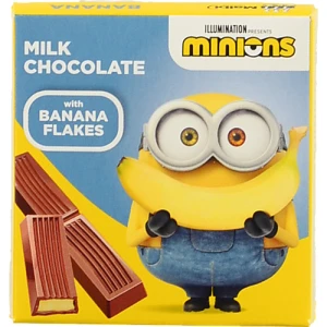 Шоколад Любимов Kids молочний з начинкою та банановим кранчем 50г