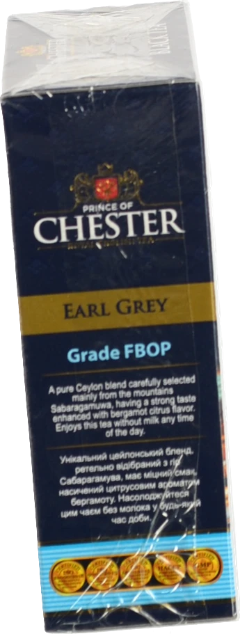Чай Chester 80г earl grey цейлонський чорний бергамот