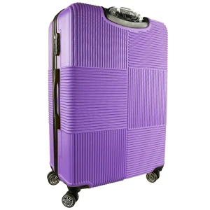 Валіза пластикова 75х48х28см колір pink purple