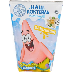 Молочний коктейль Губка Боб 125г ванільний