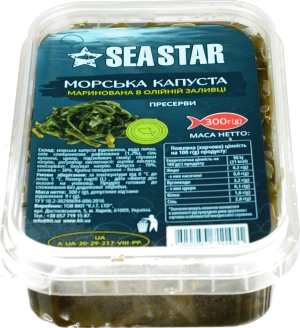 Морська капуста Seastar 300г маринована
