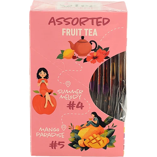 Асорті набір  «Асорті фруктового чаю»ТМ «Tea Moments»кадді - пакет 34.2г