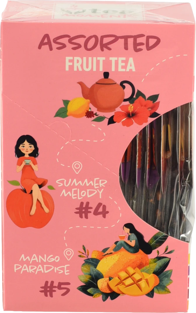 Асорті набір  «Асорті фруктового чаю»ТМ «Tea Moments»кадді - пакет 34.2г