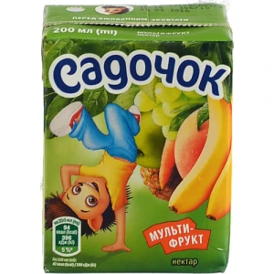 Напій соковий Садочок 0.2л мультифрукт