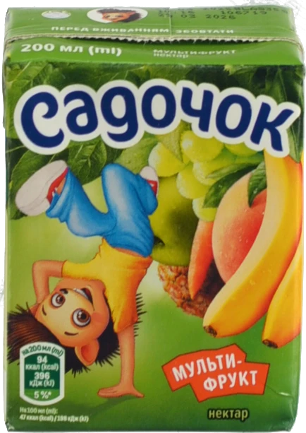 Напій соковий Садочок 0.2л мультифрукт