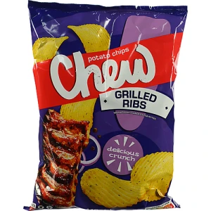 Чіпси CHEW 110г зі смаком Реберця гриль хвилясті