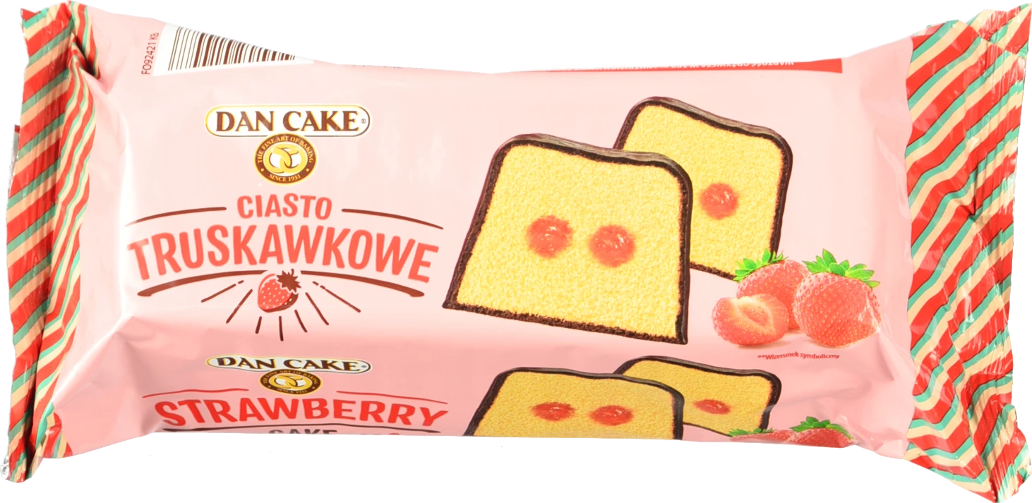 Кекс Dan Cake 400г з полуничною начинкою