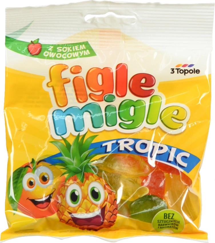 Желейні цукерки  3 Тополя 80г тропік