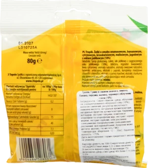 Желейні цукерки  3 Тополя 80г тропік