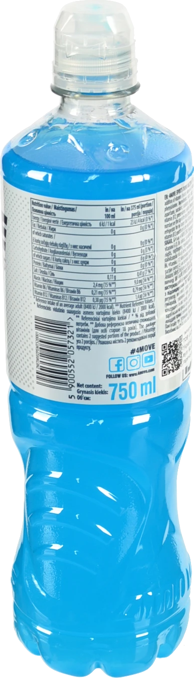 Напій ізотонічний 4MOVE 750мл мультифрукт zero