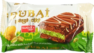 Бісквіт Sweet Plus 50г dubai cake bar фісташковий крем kadaif