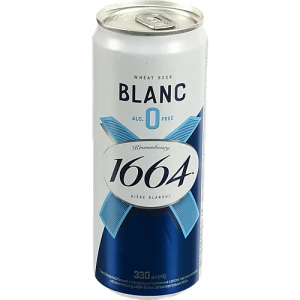 Пиво б.а Kronenbourg 0.33л 1664 blanc пшеничне світле