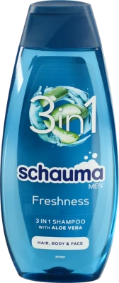 Шампунь для волосся 3в1 Freshness Schauma Men 400мл