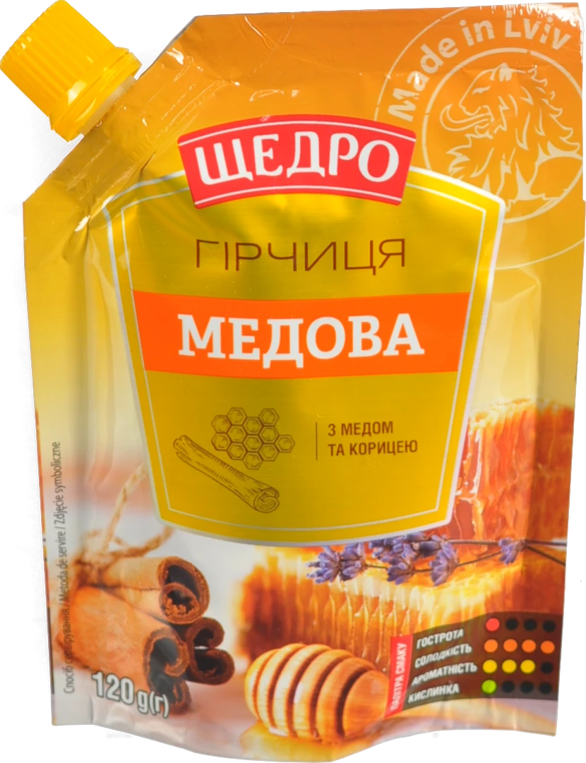 Гірчиця Медова Щедро д/п 120г