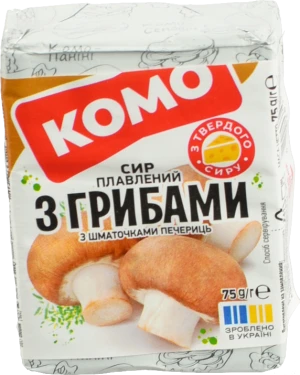 Сир пл. Комо 75г 35 з грибами брикет