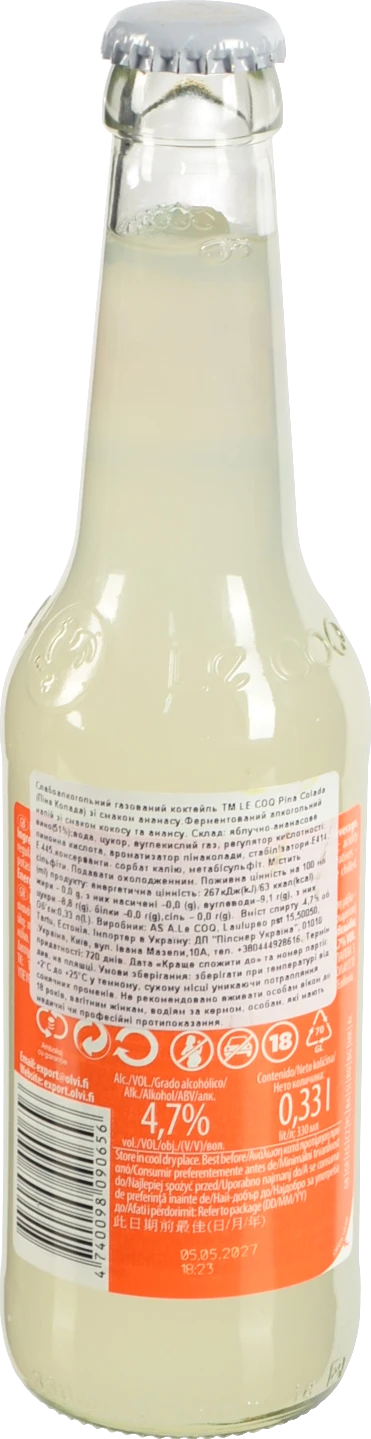 Коктейль Le Coq 0.33л pinacolada