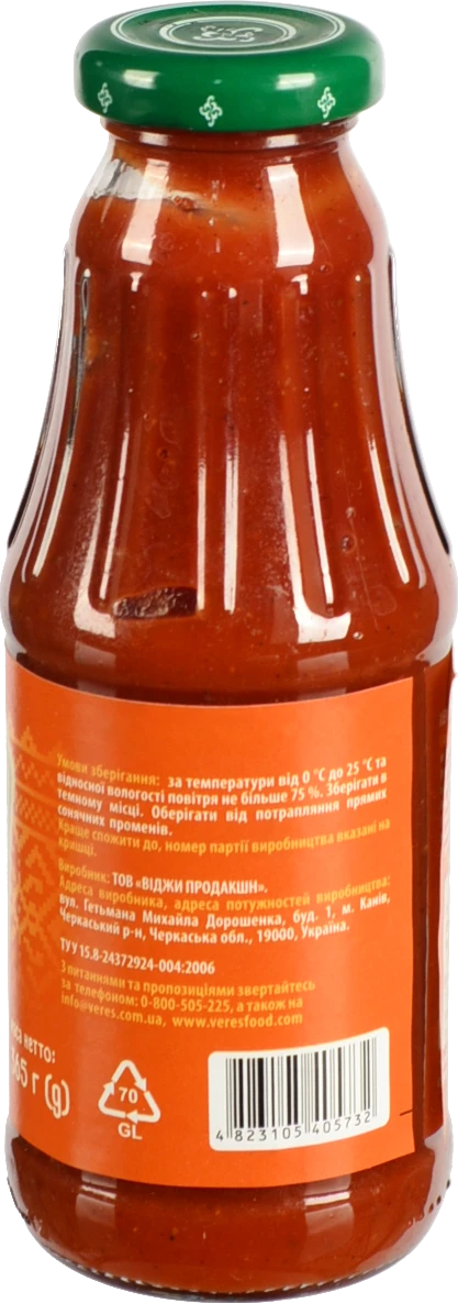 Кетчуп До шашлику Premium Верес с/пл 365г