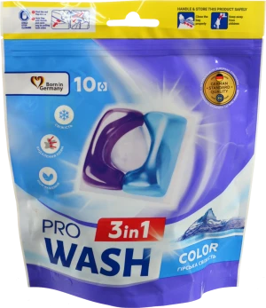 Засіб для прання ProWash у вигляді капсул Гірська свіжість 10шт